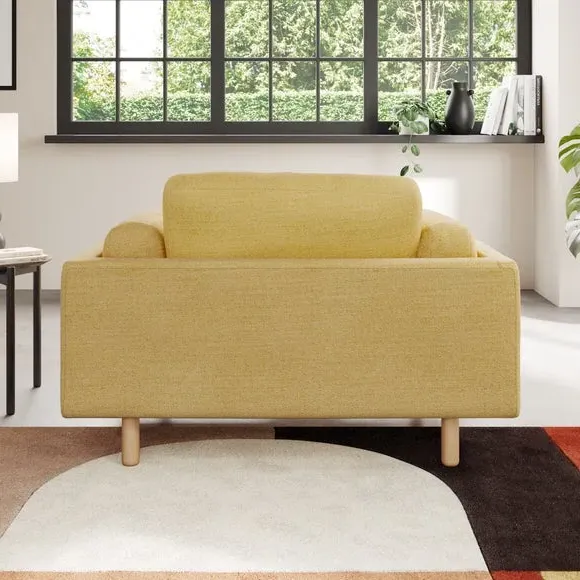Snuggle Chair with Foam Filling - Ochre, Woven
