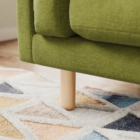 Snuggle Chair with Foam Filling - Olive, Chenille