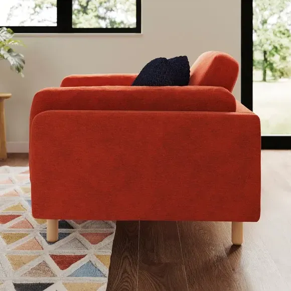 Snuggle Chair with Foam Filling - Russet, Chenille