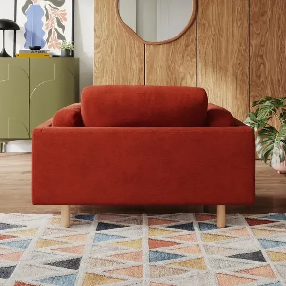 Snuggle Chair with Foam Filling - Russet, Chenille