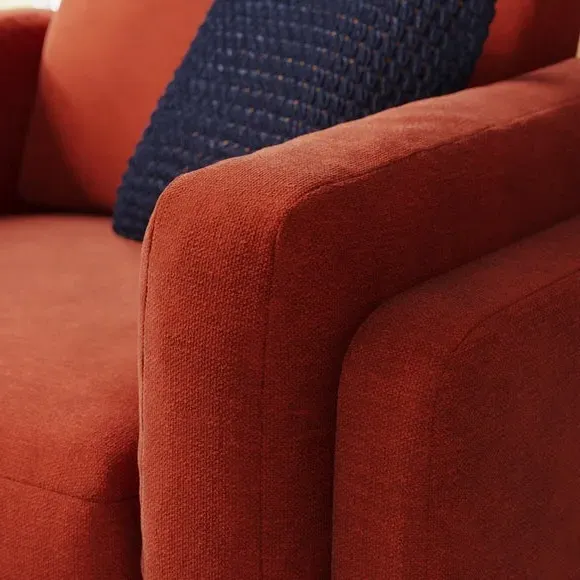 Snuggle Chair with Foam Filling - Russet, Chenille