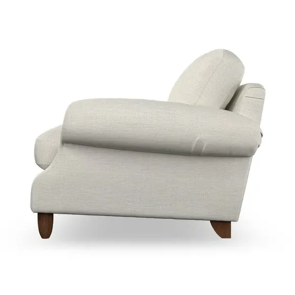 Snuggle Chair with High Back - Ivory, Fabric