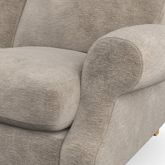 Snuggle Chair with High Back - Mushroom, Chenille