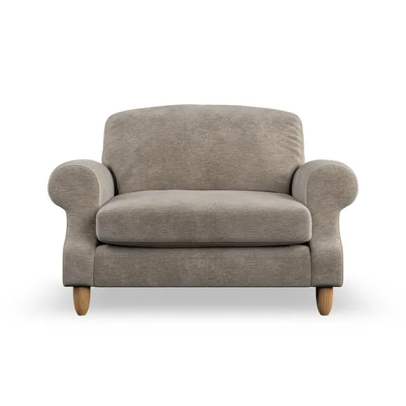 Snuggle Chair with High Back - Mushroom, Chenille