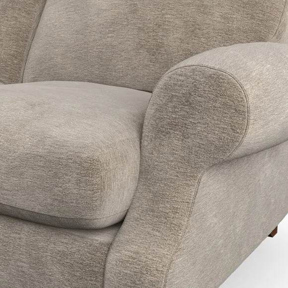 Snuggle Chair with High Back - Mushroom, Chenille
