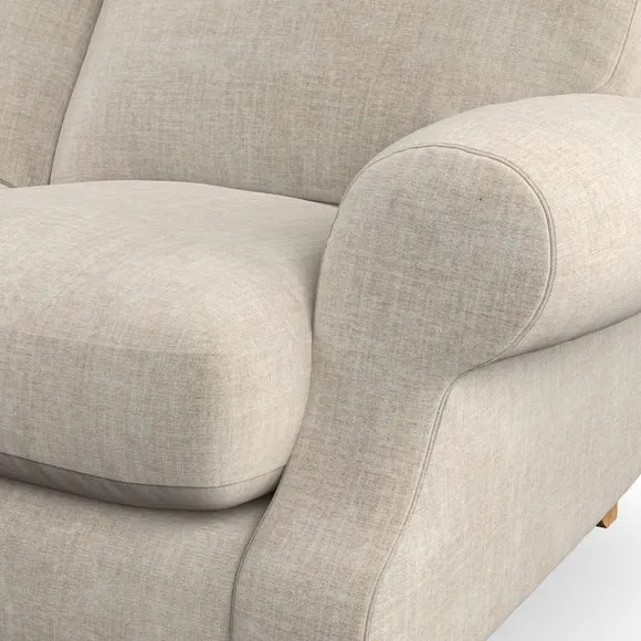 Snuggle Chair with High Back - Natural, Chenille