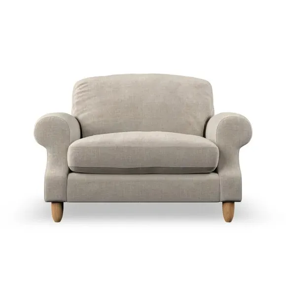 Snuggle Chair with High Back - Natural, Chenille
