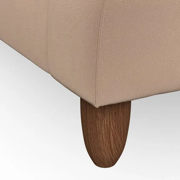 Snuggle Chair with High Back - Taupe, Velvet