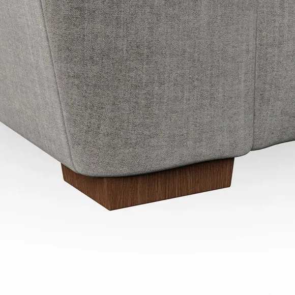 Snuggle Chair with Pillow Arms - Grey, Chenille