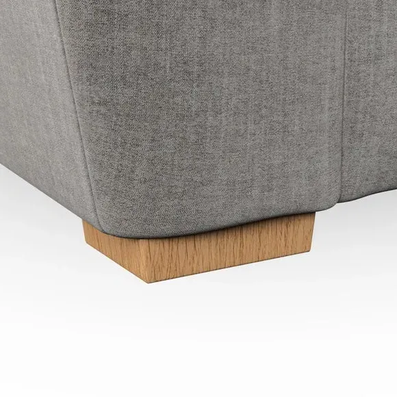 Snuggle Chair with Pillow Arms - Grey, Chenille