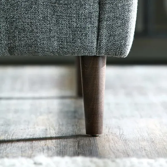 Snuggle Chair with Pillow Arms - Grey, Polyester