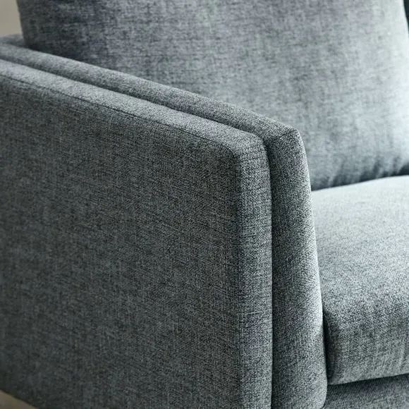 Snuggle Chair with Pillow Arms - Grey, Polyester
