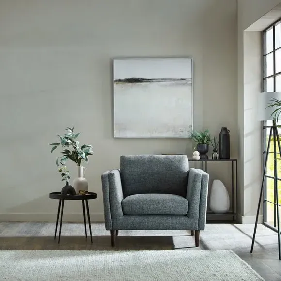 Snuggle Chair with Pillow Arms - Grey, Polyester image