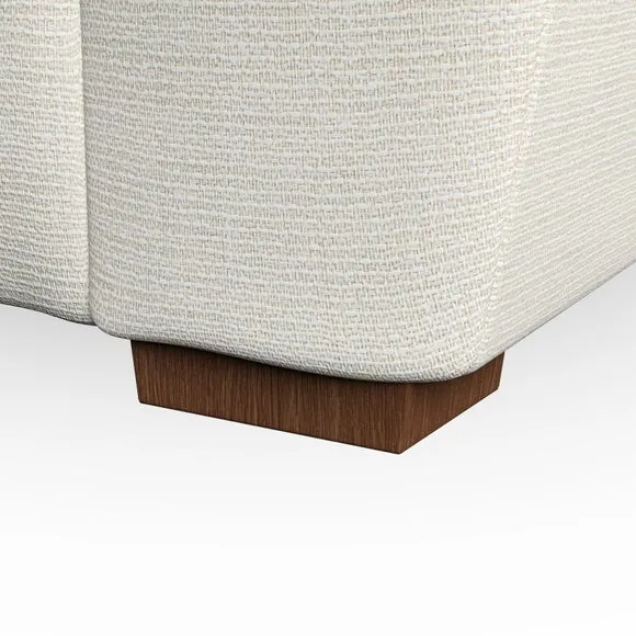Snuggle Chair with Pillow Arms - Ivory, Weave