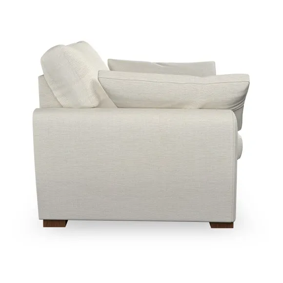Snuggle Chair with Pillow Arms - Ivory, Weave