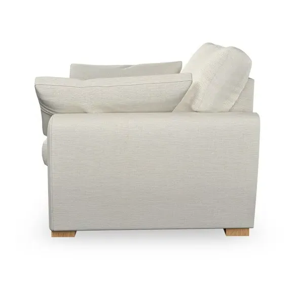 Snuggle Chair with Pillow Arms - Ivory, Weave
