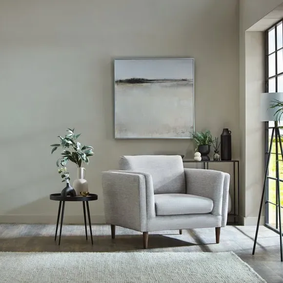 Snuggle Chair with Pillow Arms - Natural, Polyester