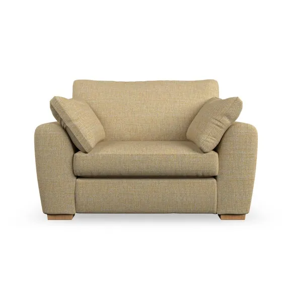 Snuggle Chair with Pillow Arms - Ochre, Weave