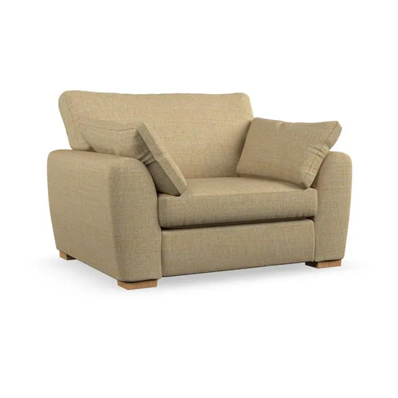 Snuggle Chair with Pillow Arms - Ochre, Weave