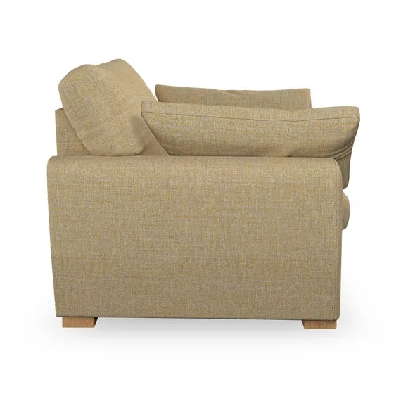 Snuggle Chair with Pillow Arms - Ochre, Weave