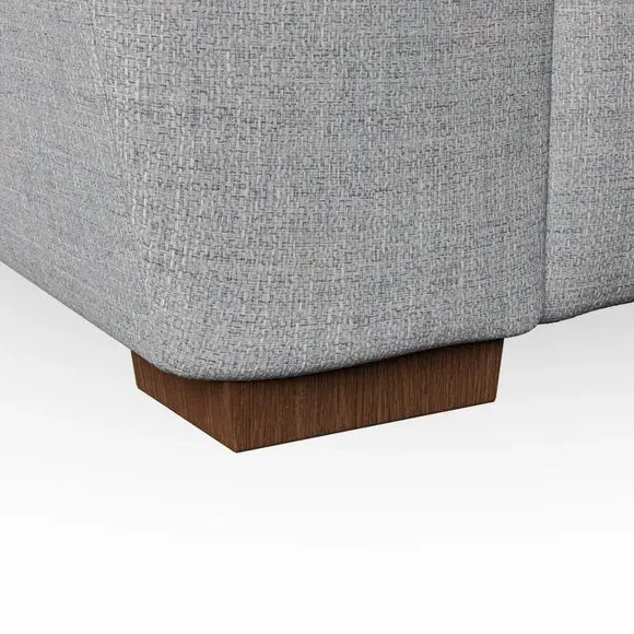 Snuggle Chair with Pillow Arms - Silver, Weave