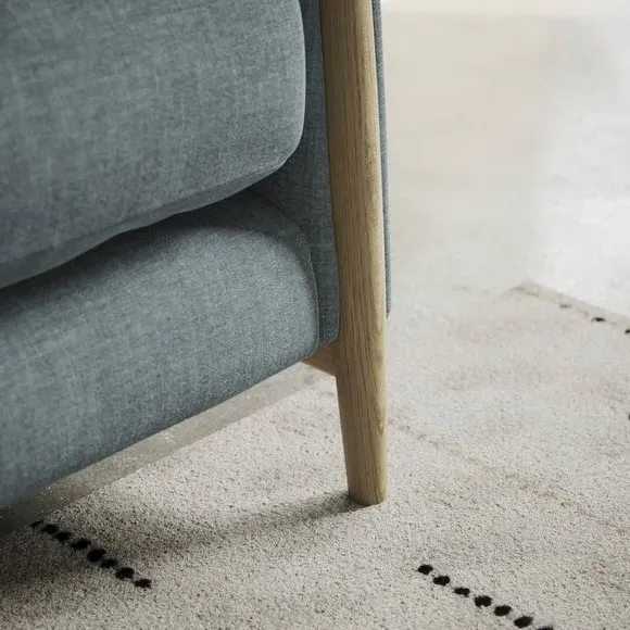 Snuggle Chair with Roll Arms - Aqua, Chenille