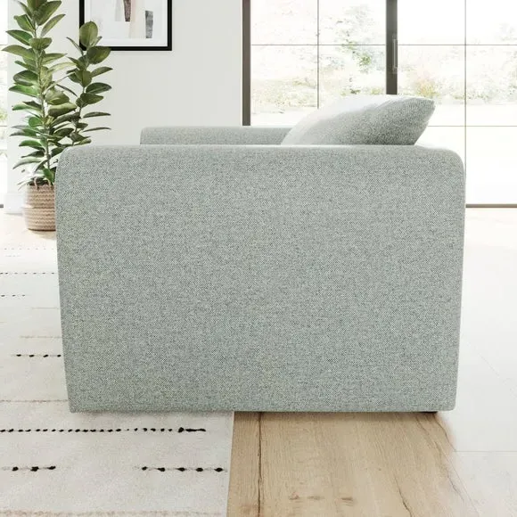 Snuggle Chair with Roll Arms - Blue, Fabric