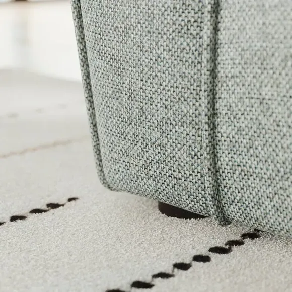Snuggle Chair with Roll Arms - Blue, Fabric