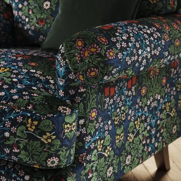 Snuggle Chair with Scroll Arms - Blackthorn, Velvet