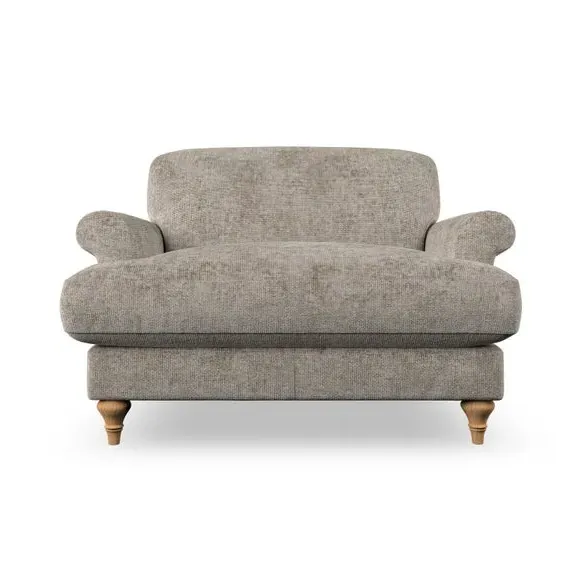 Snuggle Chair with Scroll Arms - Mushroom