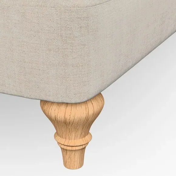 Snuggle Chair with Scroll Arms - Natural