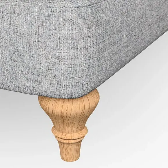 Snuggle Chair with Scroll Arms - Silver