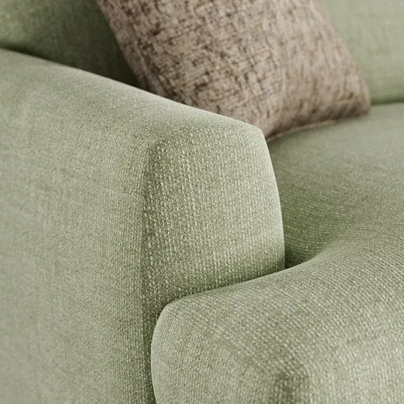 Snuggle Chair with Square Arms - Sage, Fabric