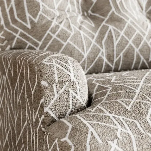 Snuggle Chair with Wooden Legs - Natural, Chenille