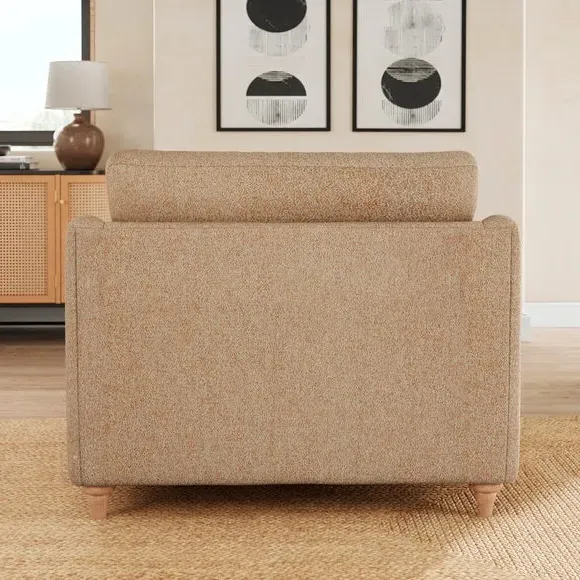 Snuggle Sofa with Curved Arms - Clay, Fabric