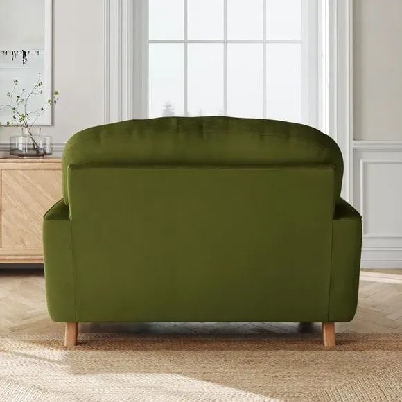 Snuggle Sofa with Fibre Filling - Olive, Velvet