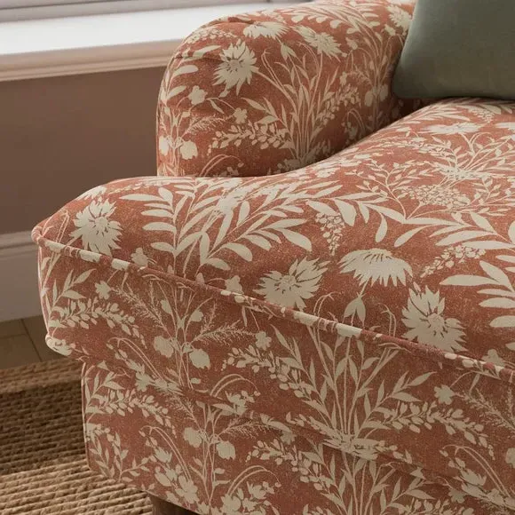 Snuggle Sofa with Fixed Back - Floral