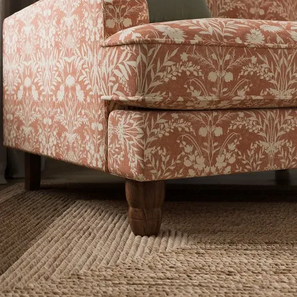 Snuggle Sofa with Fixed Back - Floral