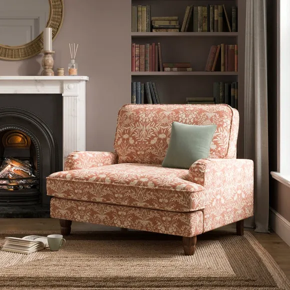 Snuggle Sofa with Fixed Back - Floral image