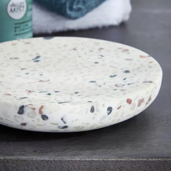 Soap Dish - Natural, Terrazzo Resin