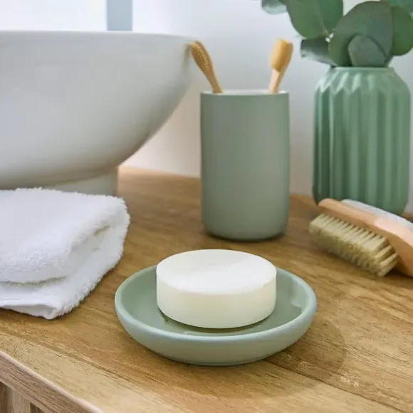 Soap Dish - Sage, Ceramic image