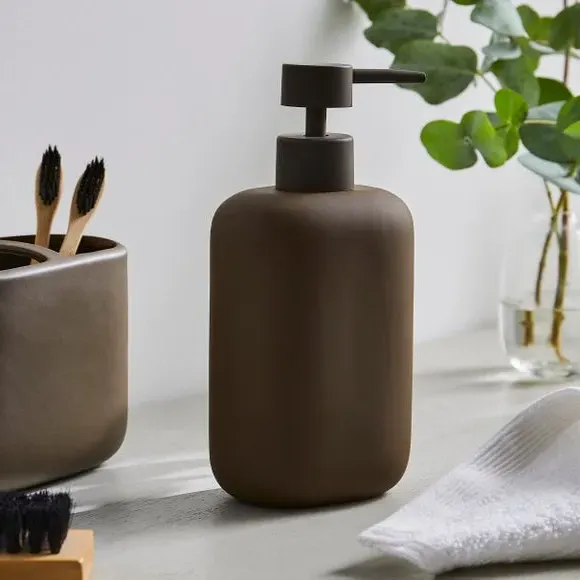 Soap Dispenser - Chocolate, Ceramic image