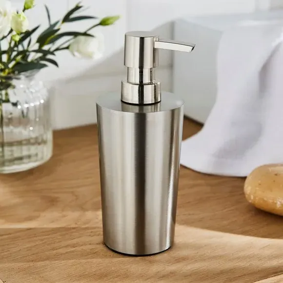 Soap Dispenser with Pump - Brushed Silver image