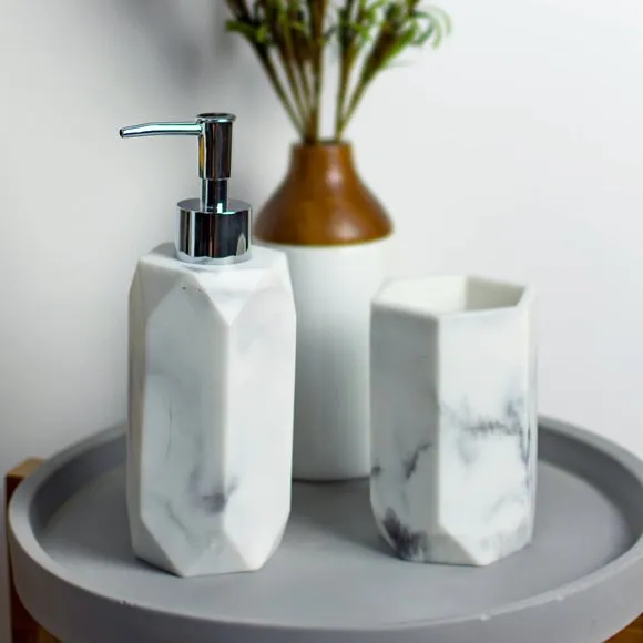 Soap Dispenser with Pump - White, Resin