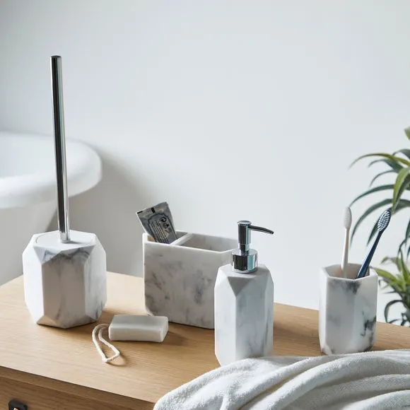 Soap Dispenser with Pump - White, Resin