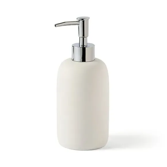 Soap Dispenser with Smooth Finish - White