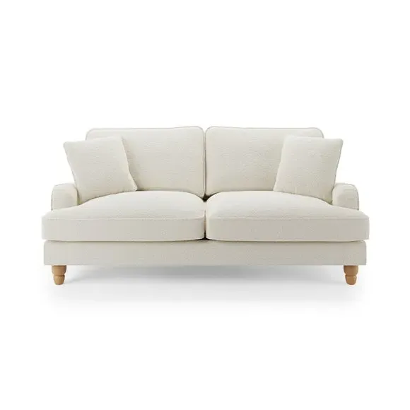 Sofa Bed with Storage - Ivory, Boucle