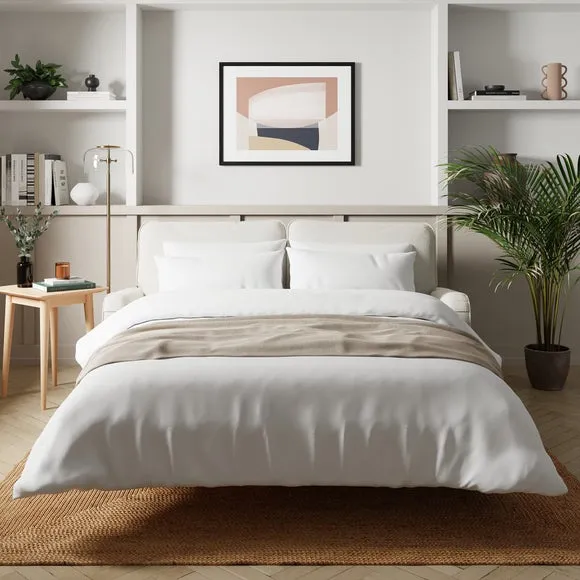 Sofa Bed with Storage - Ivory, Boucle image
