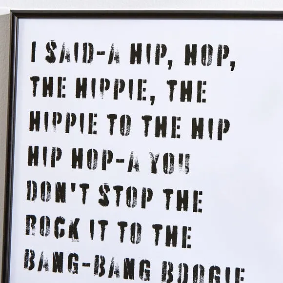 Song Lyric Poster - Multicolor