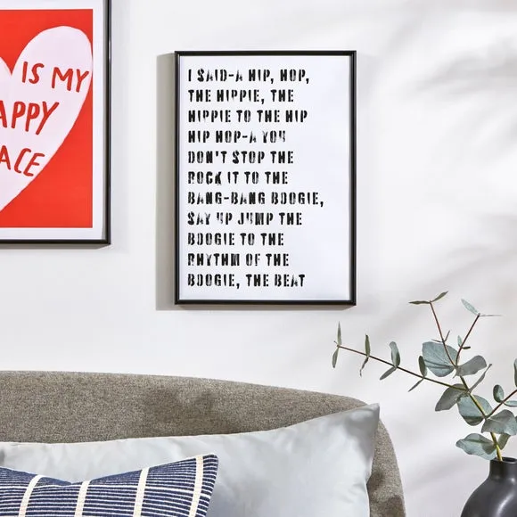 Song Lyric Poster - Multicolor image